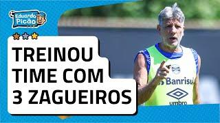 TIME COM 3 ZAGUEIROS? SEM LATERAL? As possibilidades treinadas por Renato