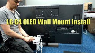 LG G4 OLED Wall Mount Installation, the easy way!