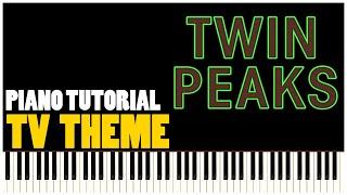 Twin Peaks TV Theme (Piano Tutorial Synthesia)