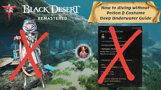 Black Desert Online [BDO] - How to Diving / Swimming Underwater without Potion & Costume