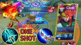 2XSAVAGE ‼️Arlott New One Shot Build - Mobile Legends