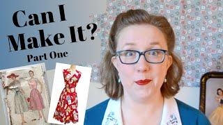 MAKING THE TRASHY DIVA LIQUOR LABEL DRESS from the 1950's pattern Simplicity 3932| Sew Along With Me