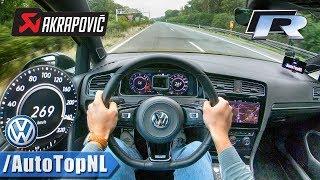 VW Golf R MK7.5 AKRAPOVIC Autobahn POV TOP SPEED 269km/h by AutoTopNL