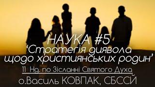 12Нд • НАУКА #5. 'Стратегія диявола щодо християнських родин' • о.Василь КОВПАК, СБССЙ