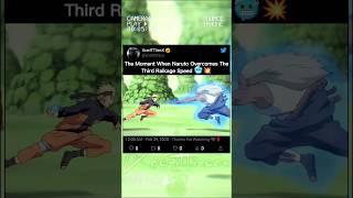 The Moment When Naruto Overcomes The Third Raikage Speed  || #shorts #anime #naruto