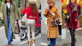 ITALIAN STREET FASHION JANUARY 2025 | BEST MILAN WINTER STYLE | LUXURY & TRENDY OUTFITS FOR SHOPPING