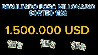 RESULTADO POZO MILLONARIO SORTEO 1122 #pozomillonario #pozorevancha #1122 #109