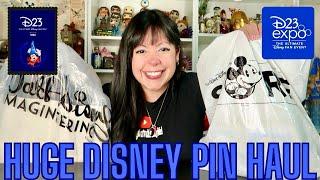 HUGE DISNEY PIN HAUL FROM D23 EXPO! | August 2024