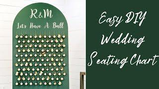 $50 DIY Wedding Seating Chart With Ornaments | Builds by Maz