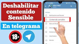 Cómo deshabilitar contenido sensible en Telegram | Cómo deshabilitar el filtrado en Telegram