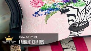 Painting a Fabric Chair with Chalk Paint (Part 2) | Tracey's Fancy