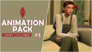 THE SIMS 4 ANIMATION PACK #1 l CRISPY CUCUMBER