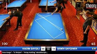 SEMİH SAYGINER vs KADİM SAYGILI | 22.BİLARDOMAX BALABAN-THEORY HANDICAP 3 Cushion Billiards LEAGUE