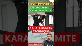 BEST KARATE KUMITE TECHNIQUES | BEST URA MAWASHI GERI | #shorts  #karate