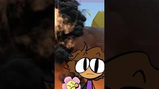 OVERREACTING FR  #animation #storytime #evangeline #funny #viral #explosion