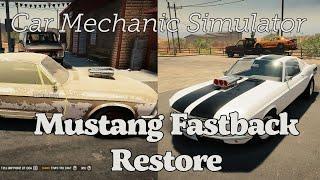 Mustang Fastback restore - Car Mechanic Simulator 21 ASMR