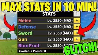 HOW TO GET MAX STATS IN 10 MINUTES! (BLOX FRUITS)