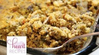 Down Home Cornbread Dressing Recipe - I Heart Recipes