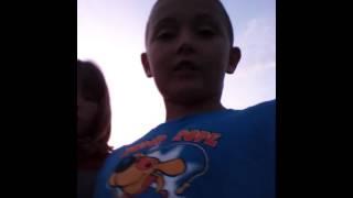Flare is lava challenge in back yard