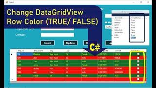 How To Change DataGridView Row Color Based on Condition in C#