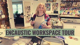 Encaustic Painting Set up
