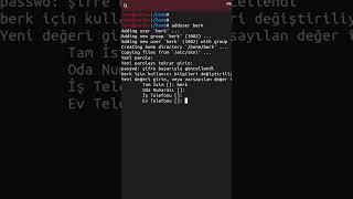 adduser Komutu | Kullanıcı Ekleme  #pardus #linux