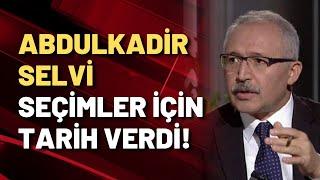 Yandaş gazeteci Selvi'den erken seçim iddiası