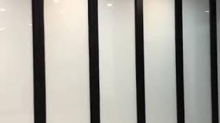 PDLC partition with stainless steel frame switchable smart film for Room Divider Office Partition