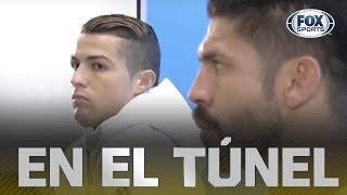 Cristiano Ronaldo y Oribe Peralta coincidieron en el túnel