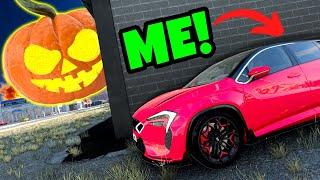 Car Hide and Seek With Laser Drones is Terrifying in BeamNG Drive Mods!