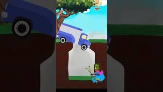 cartoon drive car and bike funny  #shorts, bodo cartoon