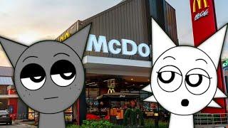 Sprunki: Gray and Wenda Goes To McDonalds