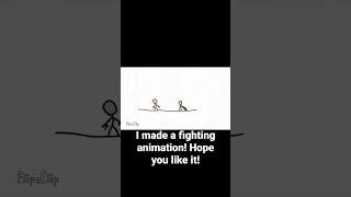 I made a fighting animation on flipaclip!#animation#fighting#drawing