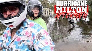 Hurricane Milton AFTERMATH | Riding a Dirt Bike Around Tampa Bay