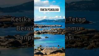 Fakta psikologi tentang memikirkan seseorang ‼️ #shorts