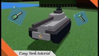 Tutorial how to make a EASY tank - Build A Boat For Treasure