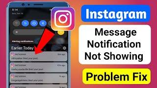 How to fix Instagram message notification not showing home screen (Update 2024)