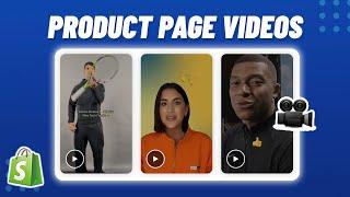 Add Videos To Product Page Below Add To Cart | Shopify No Subscription