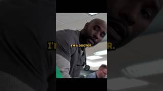A doctor saved a racist on his first day at work...