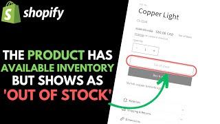 Shopify: The Product Has Inventory but Shows as Sold Out - Solution