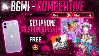 how to get sponsorship in BGMI competitive | earn money for iphone from competitive BGMI |