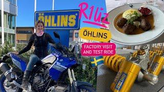 R1Liz - Visit to Öhlins - Factory visit and test rides 