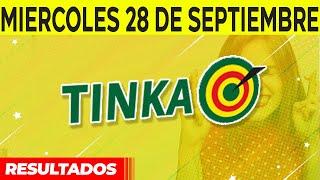 Resultado de Tinka del Miércoles 28 de Septiembre del 2022