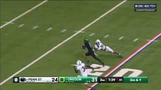 Tez Johnson Extends The Duck's Lead vs. Penn State | Oregon Football | 12/07/2024