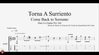 Come Back To Sorrento (Torna A Surriento) - Guitar Tutorial + TAB