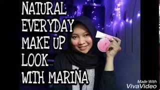 Natural Everyday MakeUp Tutorial with marina || Dinycahya [BAHASA]