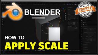 Blender How To Apply Scale Tutorial