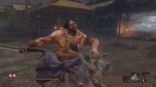 Sekiro™  Второй босс Дзюдзо пьяница и его помощник Масанага