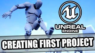 Unreal Engine Beginner's Guide: Creating Your First Project and User Interface Overview Tutorial