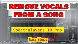 How to remove vocals from a song with spectralayers 10 pro